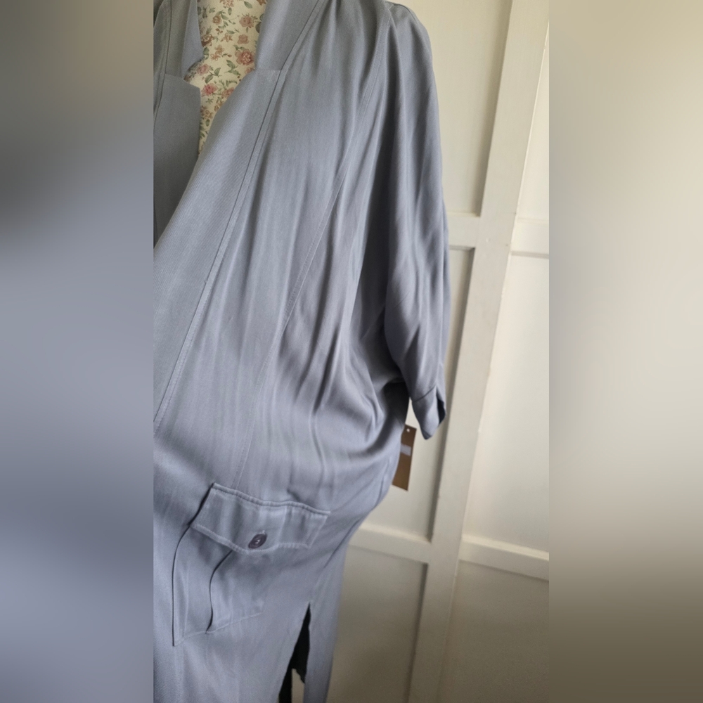 NWT Rokoko Light Gray Long Cardigan SIZE LARGE - Picture 2 of 7